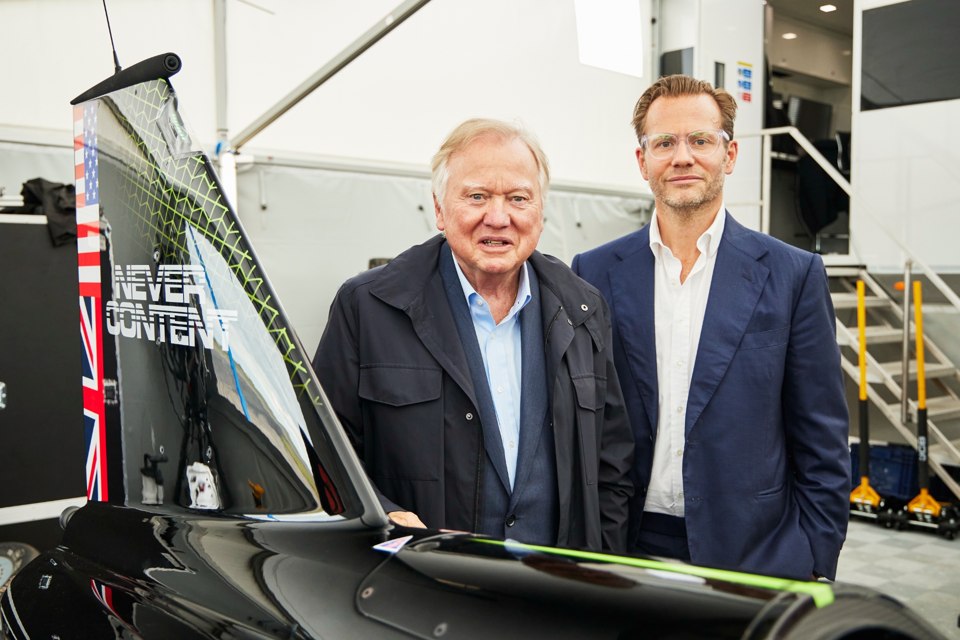 Lord Bamford with Andy Green OBE